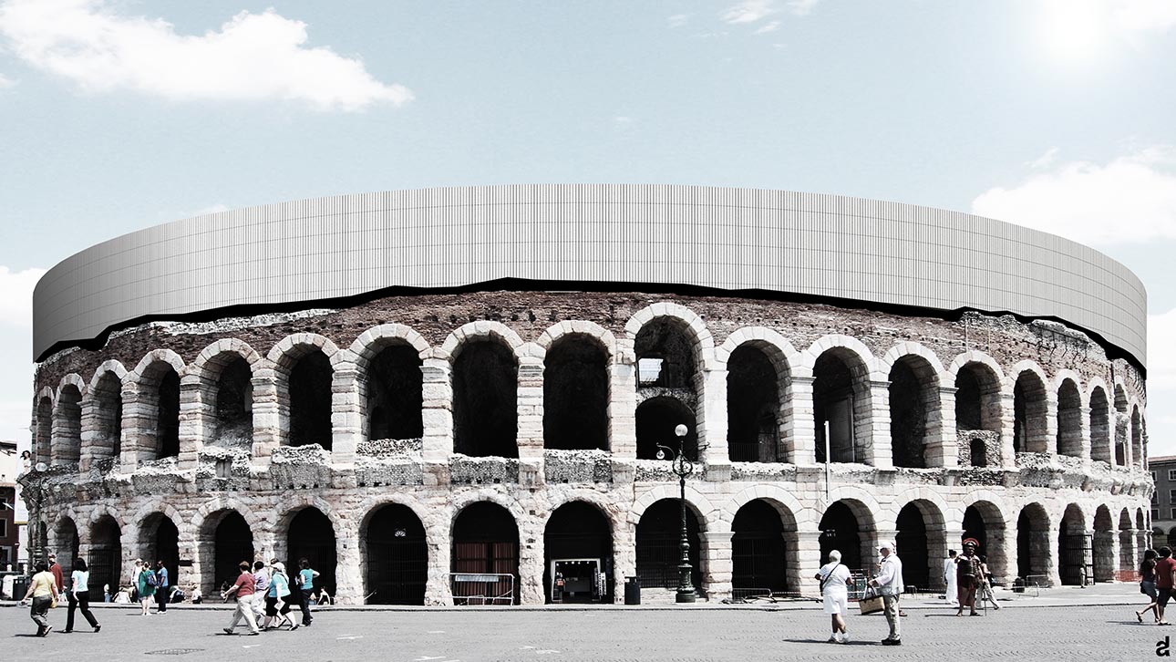 copertura arena di verona